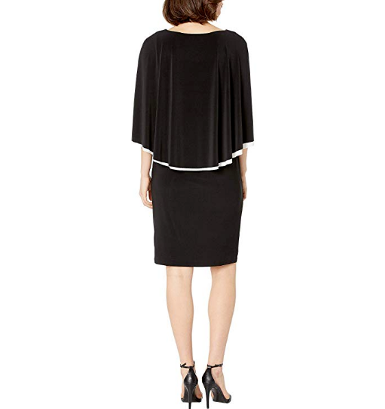 ralph lauren jersey cape dress